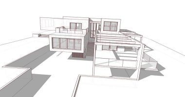 çizgili mimari duvar kağıdı, dijital arkaplan