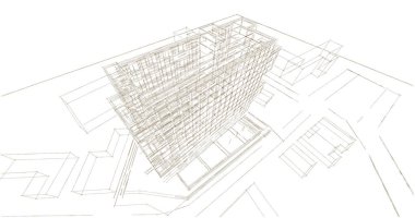 soyut mimari duvar kağıdı, dijital arkaplan