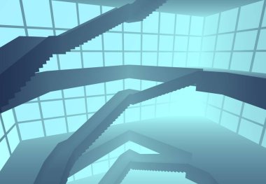 soyut mimari duvar kağıdı tasarımı, dijital konsept arkaplan