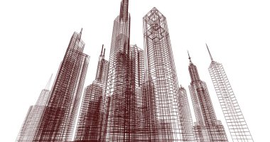 soyut mimari duvar kağıdı, dijital arkaplan