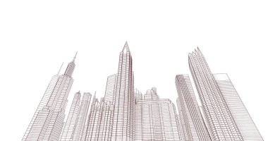 soyut mimari duvar kağıdı, dijital arkaplan