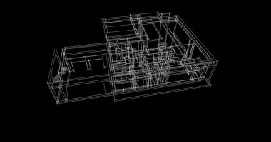 çizgili mimari duvar kağıdı, dijital arkaplan