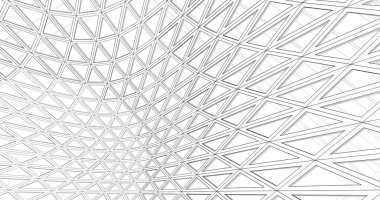 Mimari sanat konseptinde soyut çizgiler, minimum geometrik şekiller. 