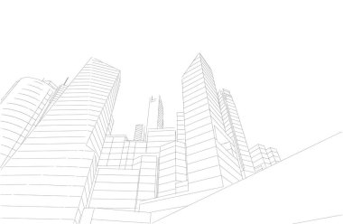 soyut mimari duvar kağıdı tasarımı, dijital konsept arkaplan