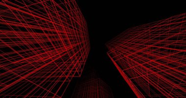 soyut mimari duvar kağıdı tasarımı, dijital konsept arkaplan