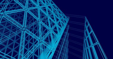 soyut mimari duvar kağıdı, dijital arkaplan