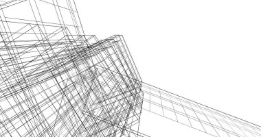 soyut mimari duvar kağıdı tasarımı, dijital konsept arkaplan