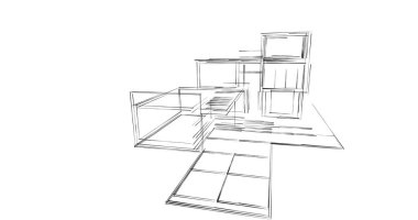 soyut mimari duvar kağıdı, dijital arkaplan