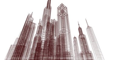 soyut mimari duvar kağıdı, dijital arkaplan