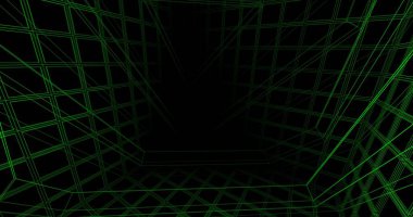 Mimari sanat konseptinde soyut çizgiler, minimum geometrik şekiller. 