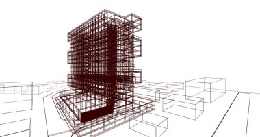 soyut mimari duvar kağıdı, dijital arkaplan