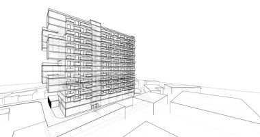 soyut mimari duvar kağıdı, dijital arkaplan