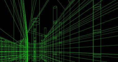 soyut mimari duvar kağıdı tasarımı, dijital konsept arkaplan