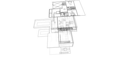 soyut mimari duvar kağıdı, dijital arkaplan