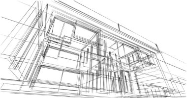 soyut mimari duvar kağıdı, dijital arkaplan