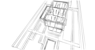 soyut mimari duvar kağıdı, dijital arkaplan