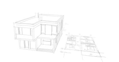 çizgili mimari duvar kağıdı, dijital arkaplan