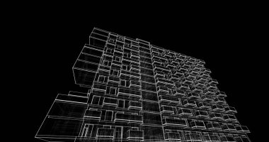 soyut mimari duvar kağıdı, dijital arkaplan