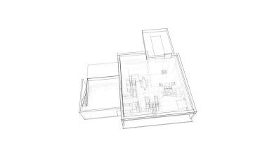 çizgili mimari duvar kağıdı, dijital arkaplan