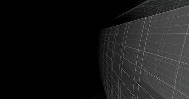 Mimari sanat konseptinde soyut çizgiler, minimum geometrik şekiller. 