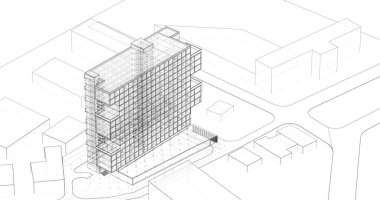 soyut mimari duvar kağıdı, dijital arkaplan