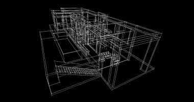 çizgili mimari duvar kağıdı, dijital arkaplan