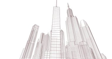 soyut mimari duvar kağıdı, dijital arkaplan