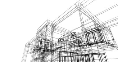 çizgili mimari duvar kağıdı, dijital arkaplan