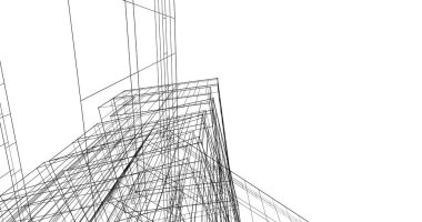 soyut mimari duvar kağıdı tasarımı, dijital konsept arkaplan