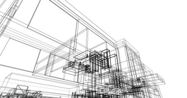 çizgili mimari duvar kağıdı, dijital arkaplan