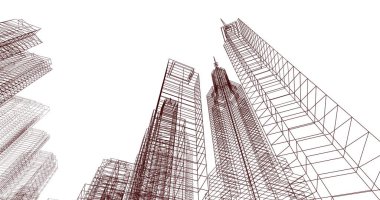 soyut mimari duvar kağıdı, dijital arkaplan