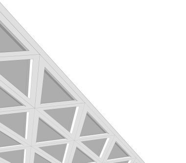 Mimari sanat konseptinde soyut çizgiler, minimum geometrik şekiller. 