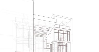 çizgili mimari duvar kağıdı, dijital arkaplan