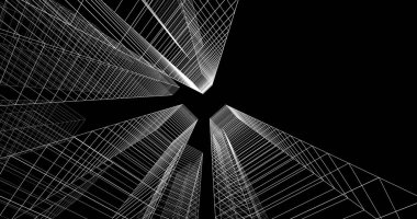 soyut mimari duvar kağıdı, dijital arkaplan