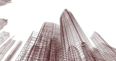 soyut mimari duvar kağıdı, dijital arkaplan