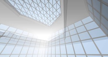 soyut mimari duvar kağıdı konsepti, dijital arkaplan