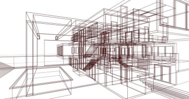 çizgili mimari duvar kağıdı, dijital arkaplan