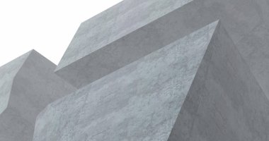 Mimari sanat konseptinde soyut çizgiler, minimum geometrik şekiller. 