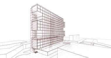 soyut mimari duvar kağıdı, dijital arkaplan