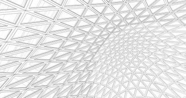 Mimari sanat konseptinde soyut çizgiler, minimum geometrik şekiller. 