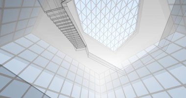 soyut mimari duvar kağıdı konsepti, dijital arkaplan