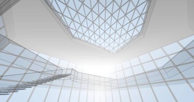 soyut mimari duvar kağıdı konsepti, dijital arkaplan