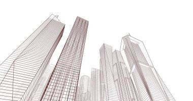 soyut mimari duvar kağıdı, dijital arkaplan