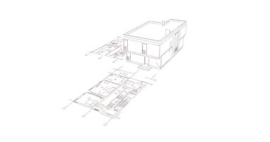 çizgili mimari duvar kağıdı, dijital arkaplan