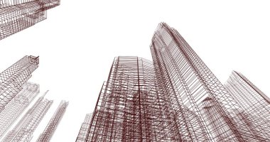 soyut mimari duvar kağıdı, dijital arkaplan