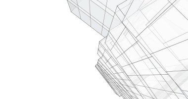 soyut mimari duvar kağıdı tasarımı, dijital konsept arkaplan