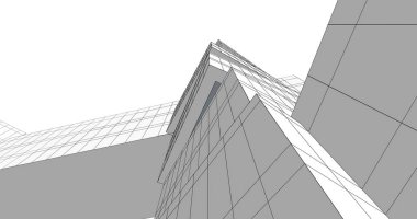 soyut mimari duvar kağıdı tasarımı, dijital konsept arkaplan