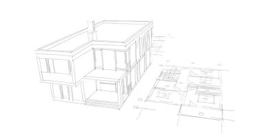 çizgili mimari duvar kağıdı, dijital arkaplan