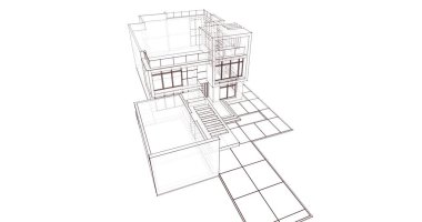 çizgili mimari duvar kağıdı, dijital arkaplan