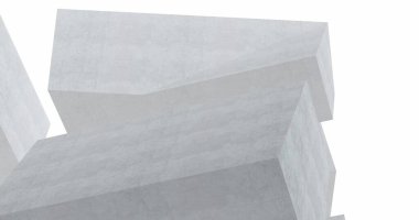 Mimari sanat konseptinde soyut çizgiler, minimum geometrik şekiller. 